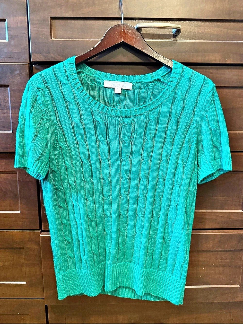 Linen Cable Short-Sleeve Shell
